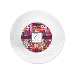 Abstract Music Plastic Party Appetizer & Dessert Plates - 6" (Personalized)