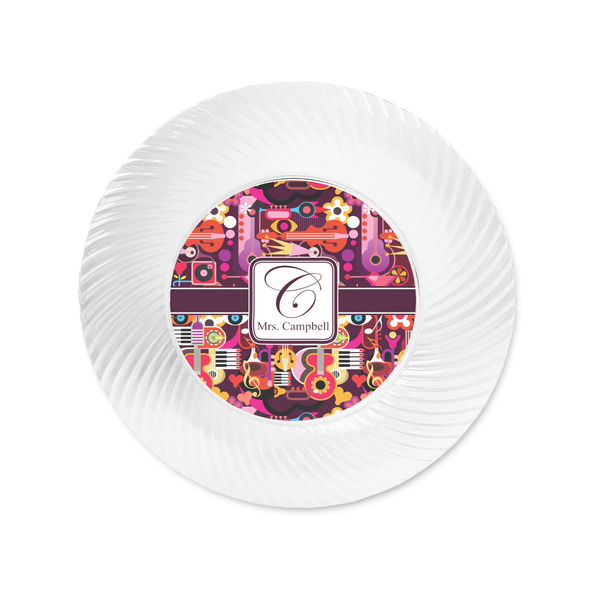 Abstract Music Plastic Party Appetizer & Dessert Plates - Approval