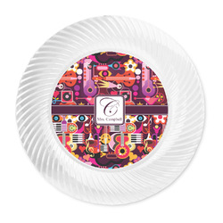Abstract Music Plastic Party Dinner Plates - 10" (Personalized)