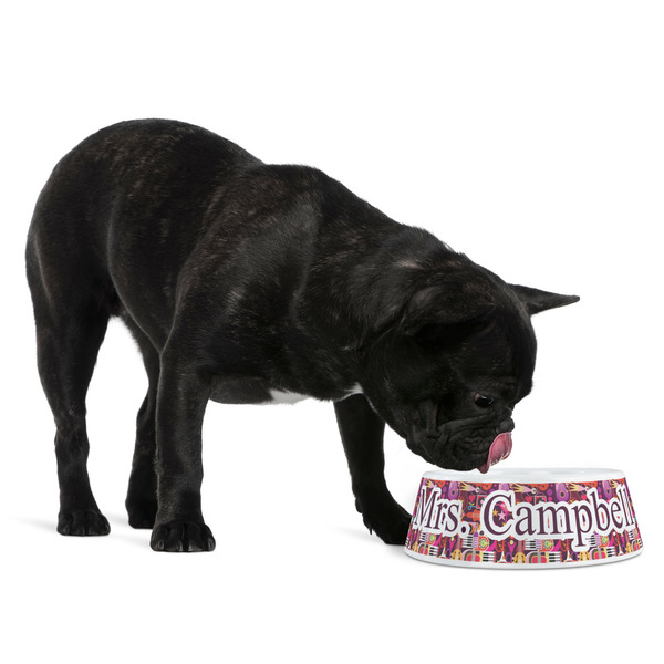 Abstract Music Plastic Pet Bowls - Medium - LIFESTYLE