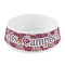Abstract Music Plastic Dog Bowl - Small (Personalized)