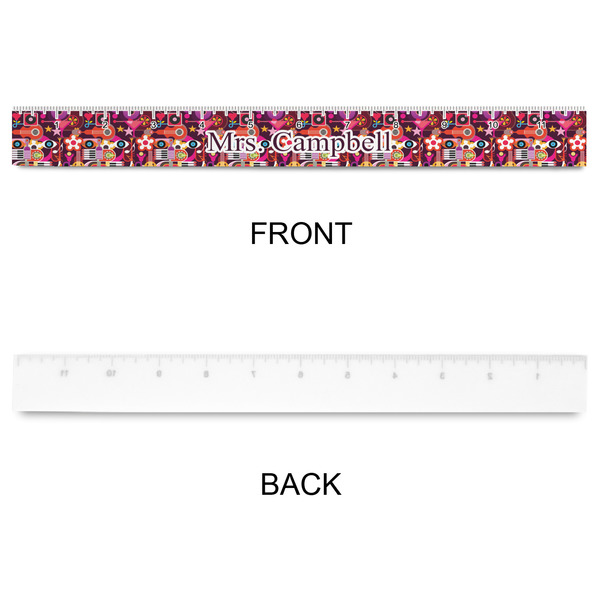 Abstract Music Plastic Ruler - 12" - APPROVAL