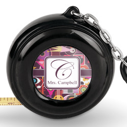 Abstract Music Pocket Tape Measure - 6 Ft w/ Carabiner Clip (Personalized)