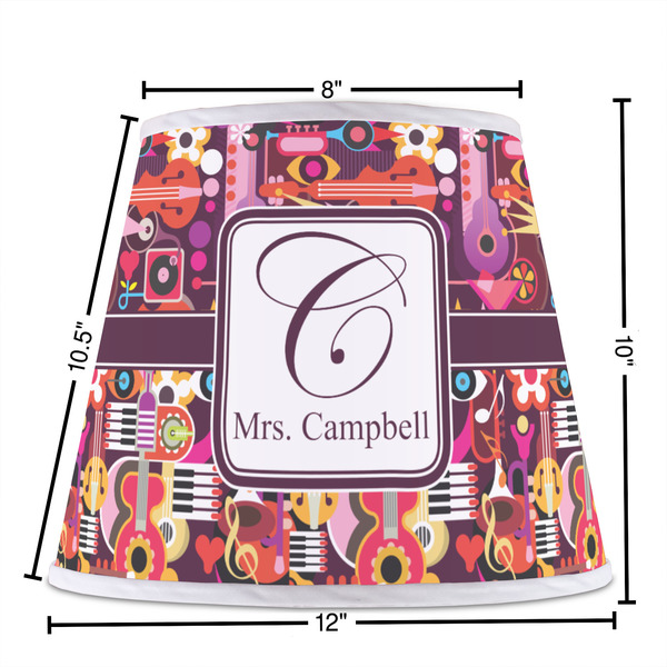Abstract Music Poly Film Empire Lampshade - Dimensions