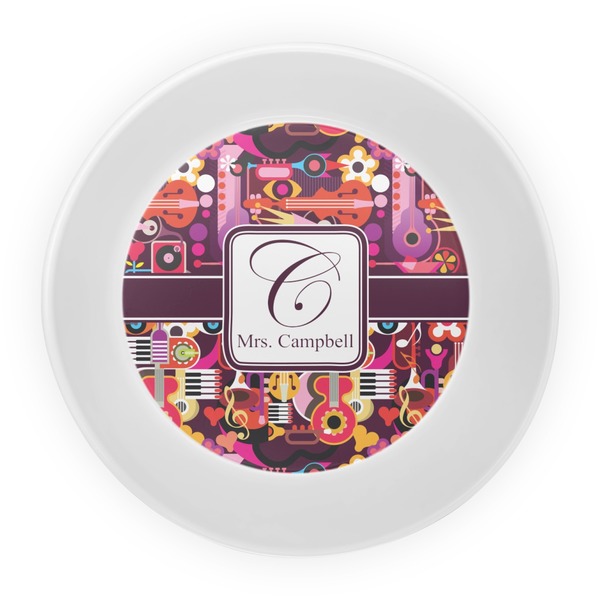 Abstract Music Melamine Bowl - Center