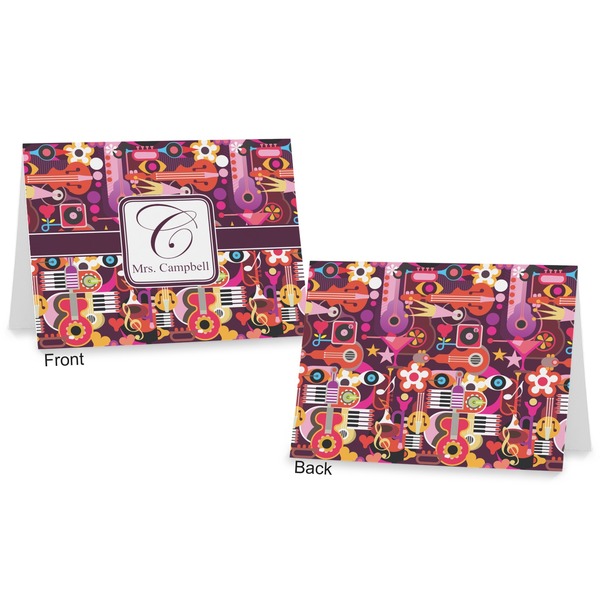 Abstract Music Postcard - Front and Back