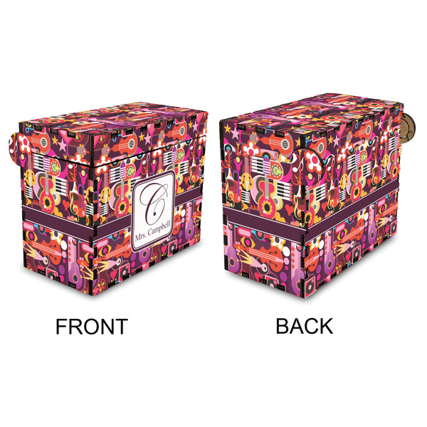 Abstract Music Recipe Box - Full Color - Approval