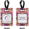Abstract Music Rectangle Luggage Tag (Front + Back)
