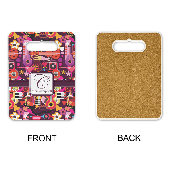 Abstract Music Rectangle Trivet with Handle - APPROVAL