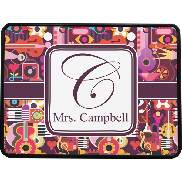 Abstract Music Rectangular Trailer Hitch Cover (Personalized)