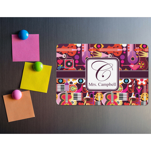 Abstract Music Rectangular Fridge Magnet - LIFESTYLE