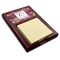 Abstract Music Red Mahogany Sticky Note Holder - Angle