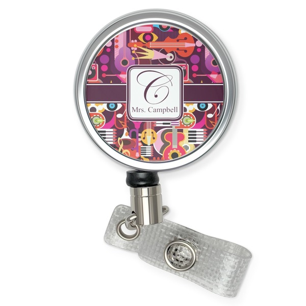 Custom Abstract Music Retractable Badge Reel (Personalized)