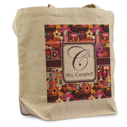 Abstract Music Reusable Cotton Grocery Bag - Single (Personalized)