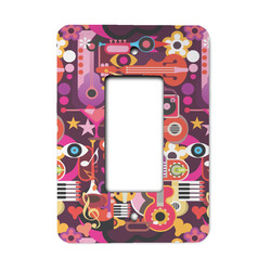Abstract Music Rocker Style Light Switch Cover - Single Switch