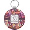 Abstract Music Round Keychain (Personalized)