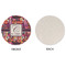 Abstract Music Round Linen Placemats - APPROVAL (single sided)