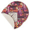 Abstract Music Round Linen Placemats - MAIN (Single Sided)