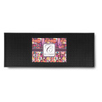Abstract Music Rubber Bar Mat (Personalized)