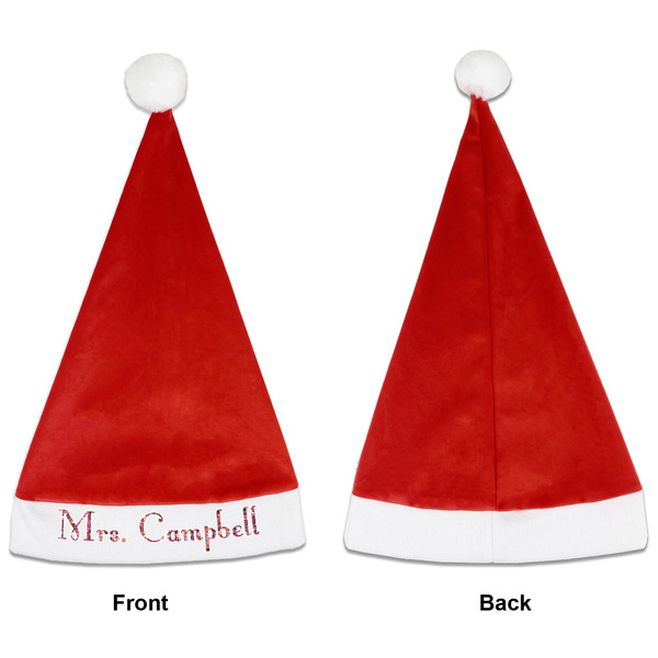 Abstract Music Santa Hats - Front and Back (Single Print) APPROVAL