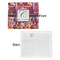 Abstract Music Security Blanket - Front & White Back View