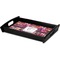 Abstract Music Serving Tray Black - Corner