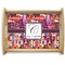 Abstract Music Natural Wooden Tray - Large (Personalized)
