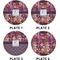 Abstract Music Set of Lunch / Dinner Plates (Approval)