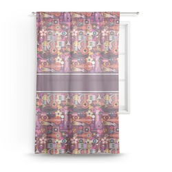 Abstract Music Sheer Curtain (Personalized)