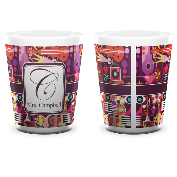 Abstract Music Shot Glass - White - APPROVAL