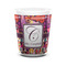 Abstract Music Ceramic Shot Glass - 1.5 oz - White - Single (Personalized)