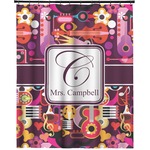 Abstract Music Extra Long Shower Curtain - 70"x84" (Personalized)