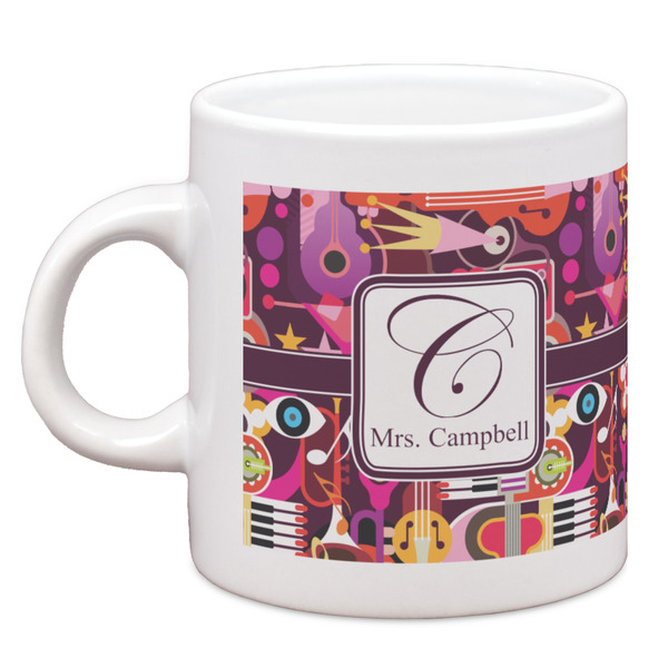 Custom Abstract Music Espresso Cup (Personalized)