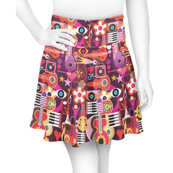 Abstract Music Skater Skirt - X Small (Personalized)