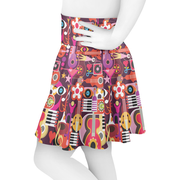 Abstract Music Skater Skirt - Side