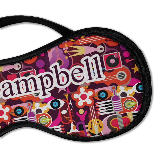 Abstract Music Sleeping Eye Mask - DETAIL Large