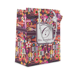 Abstract Music Small Gift Bag (Personalized)