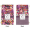 Abstract Music Small Laundry Bag - Front & Back View