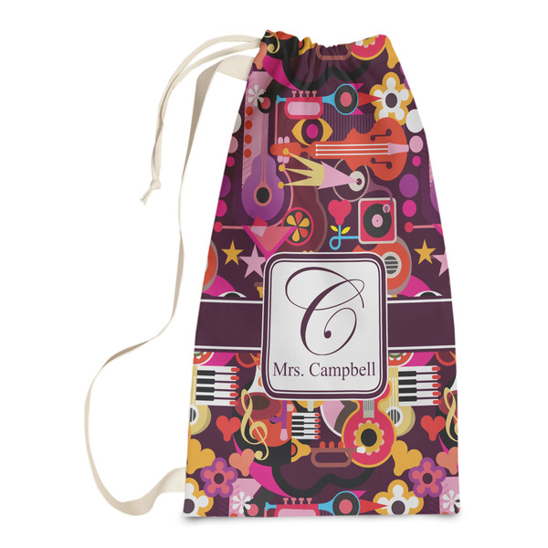 Custom Abstract Music Laundry Bags - Small (Personalized)