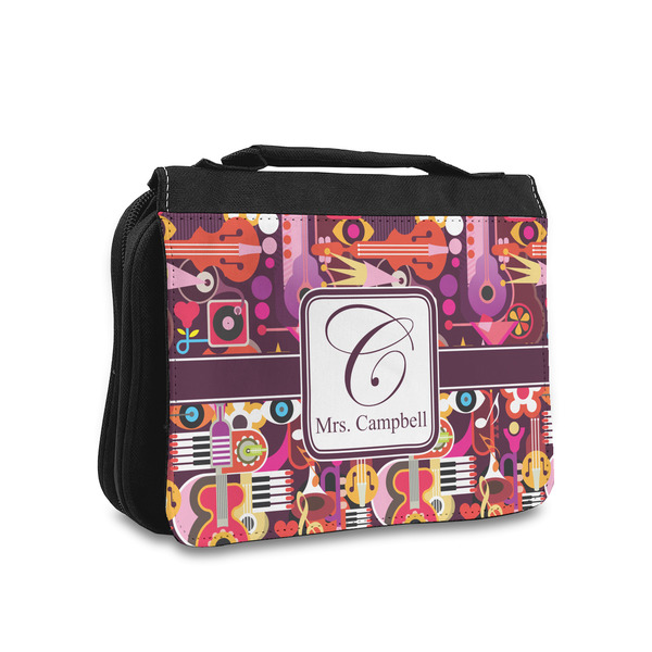 Custom Abstract Music Toiletry Bag - Small (Personalized)