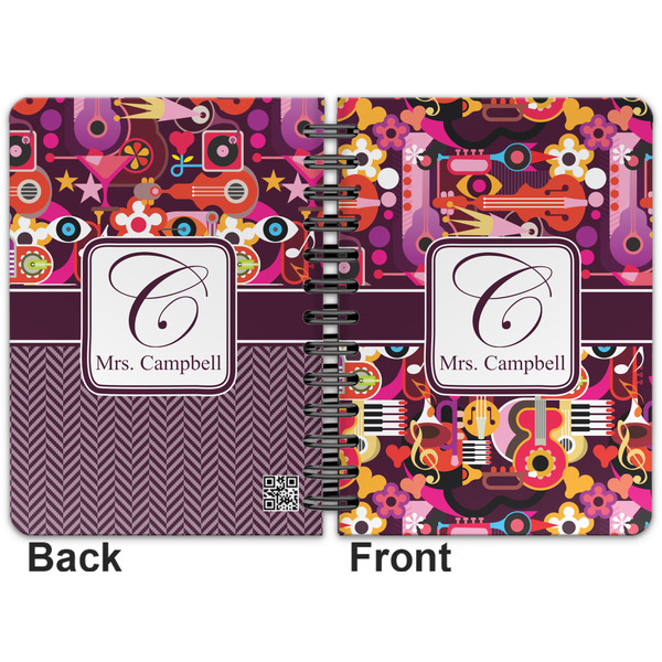 Abstract Music Spiral Journal 5 x 7 - Apvl