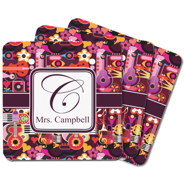 Abstract Music Square Fridge Magnet - MAIN