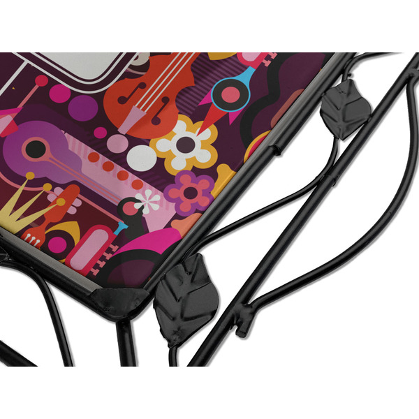 Abstract Music Square Trivet - Detail