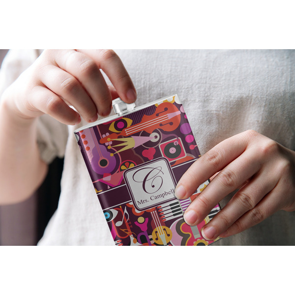 Abstract Music Stainless Steel Flask - LIFESTYLE 1