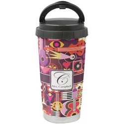 Abstract Music Stainless Steel Coffee Tumbler (Personalized)