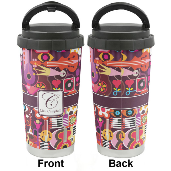 Abstract Music Stainless Steel Travel Cup - Apvl