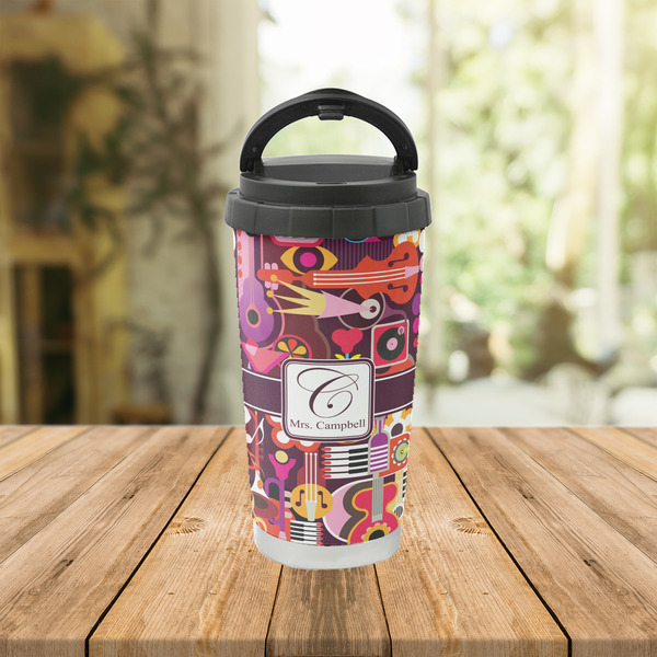 Abstract Music Stainless Steel Travel Cup Lifestyle