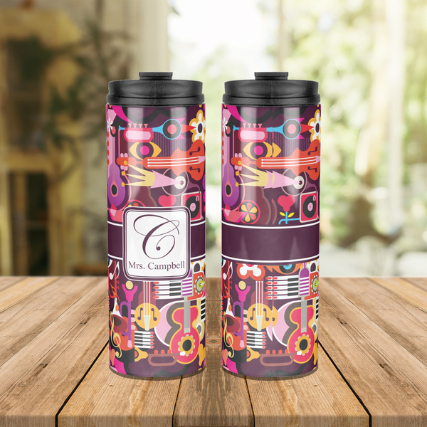 Abstract Music Stainless Steel Tumbler - Lifestyle