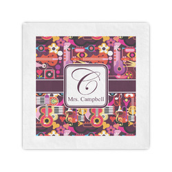 Abstract Music Cocktail Napkins (Personalized)