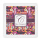 Abstract Music Standard Decorative Napkin - Front View